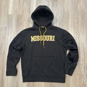 Missouri Hoodie Unisex S Black Fleece Lined Thin Warm Pullover
